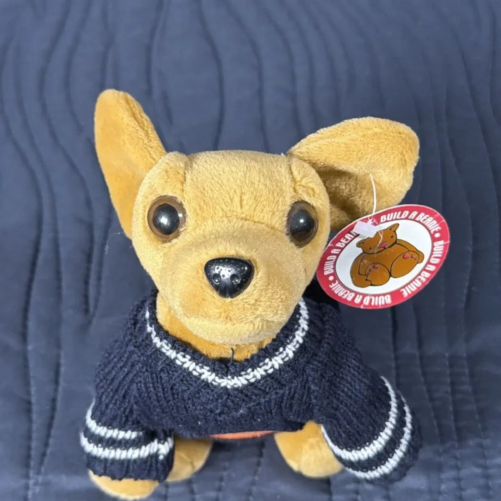 Build A Beanie Beagle Dog Plush Basketball Sweater Silver Dollar City Dollywood